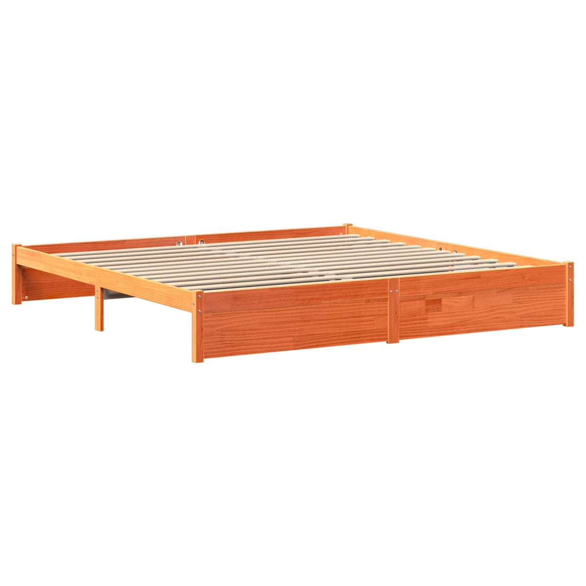 vidaXL Bed Frame with Storage Headboard Wax Brown 180 x 200 cm 4