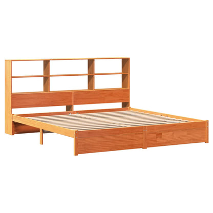 vidaXL Bed Frame with Storage Headboard Wax Brown 180 x 200 cm 5