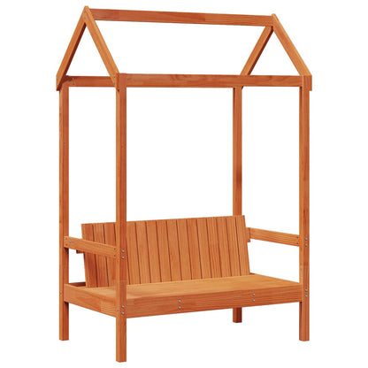 vidaXL Day Bed Set 3 pcs Wax Brown Solid Pine Wood 5