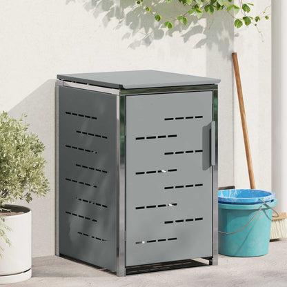 vidaXL Wheelie Bin Storage for Bins 240L Stainless Steel