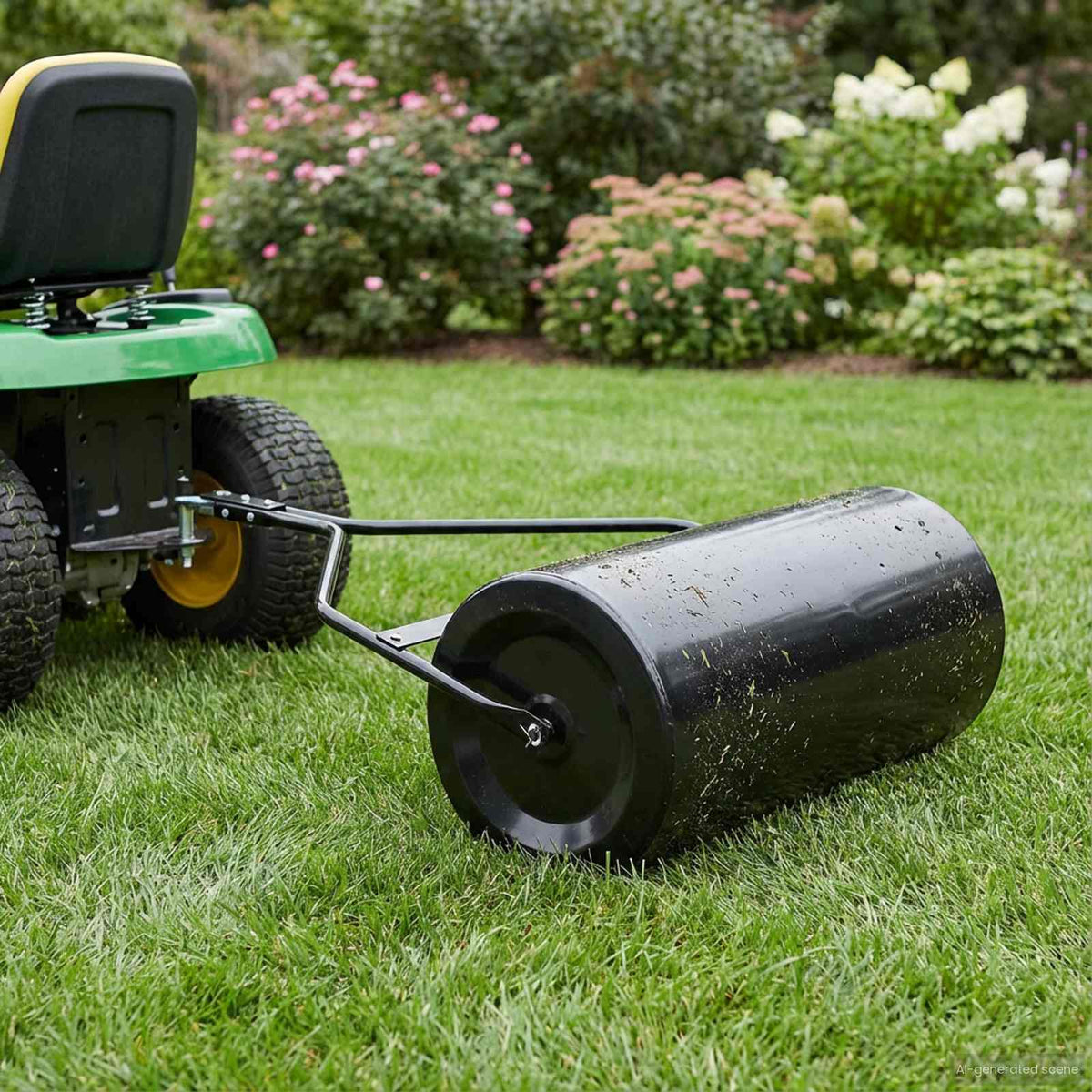 Lawn Roller Push 63 cm 50 L with Handle 40 cm