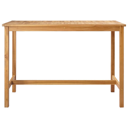 vidaXL Bar Table Natural 150 x 75 x 105 cm Solid Teak Wood 3