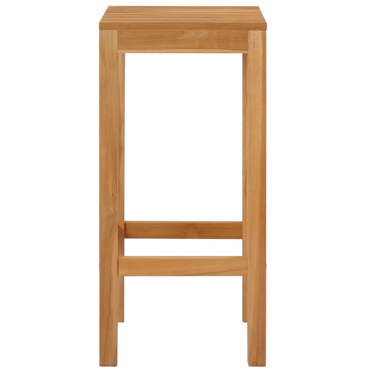 vidaXL Bar Stool 4 pcs Natural Solid Teak Wood 4