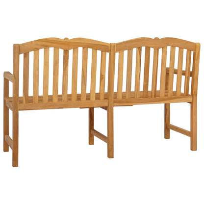 vidaXL Handcarved Rose Bench 150.5 x 60 x 95 cm Solid Teak Wood 6