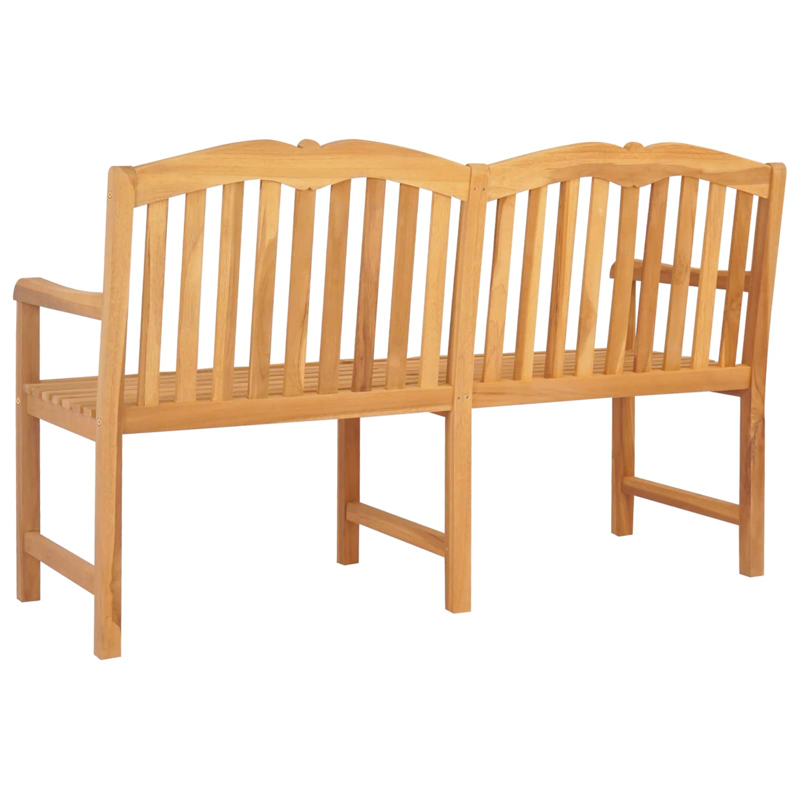 vidaXL Handcarved Shell Bench 150 x 60.5 x 95 cm Solid Teak Wood 5