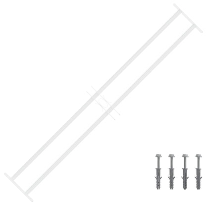 Security Grille for Windows 93-174 cm 2 crossbars 3