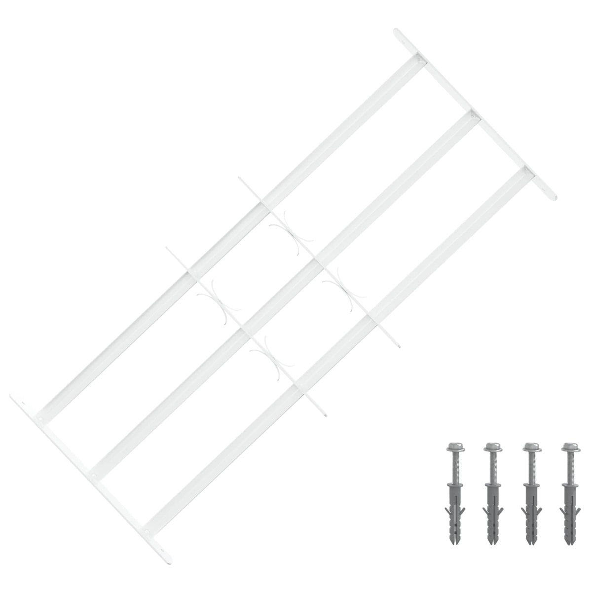 Security Grille for Windows 63-114 cm 3 crossbars 3