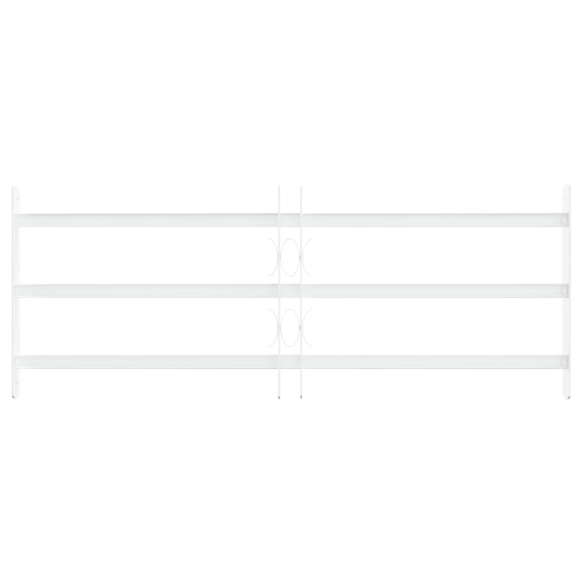 Security Grille for Windows 63-114 cm 3 crossbars 3