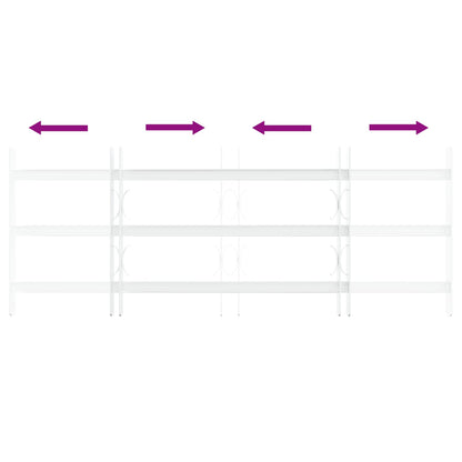 Security Grille for Windows 63-114 cm 3 crossbars 3