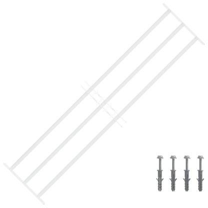 Security Grille for Windows 93-174 cm 3 crossbars 3