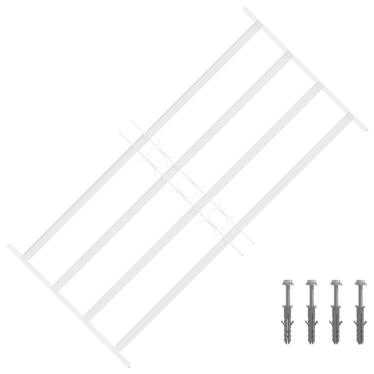 Security Grille for Windows 63-114 cm 4 crossbars 3