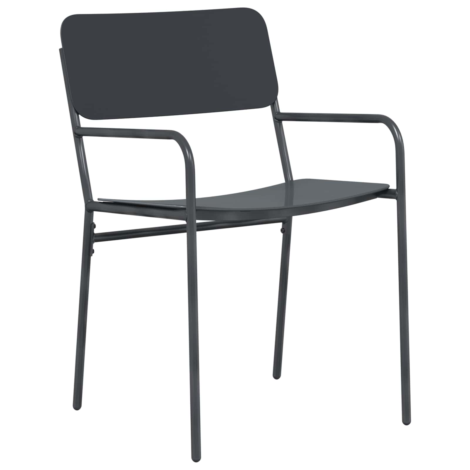vidaXL Dining Set 5 pcs Anthracite Steel 4