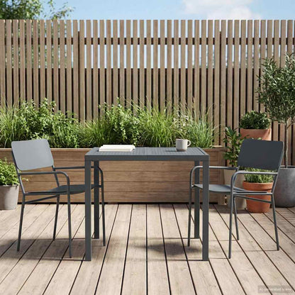 vidaXL Outdoor Furniture Set 5 pcs Anthracite Steel