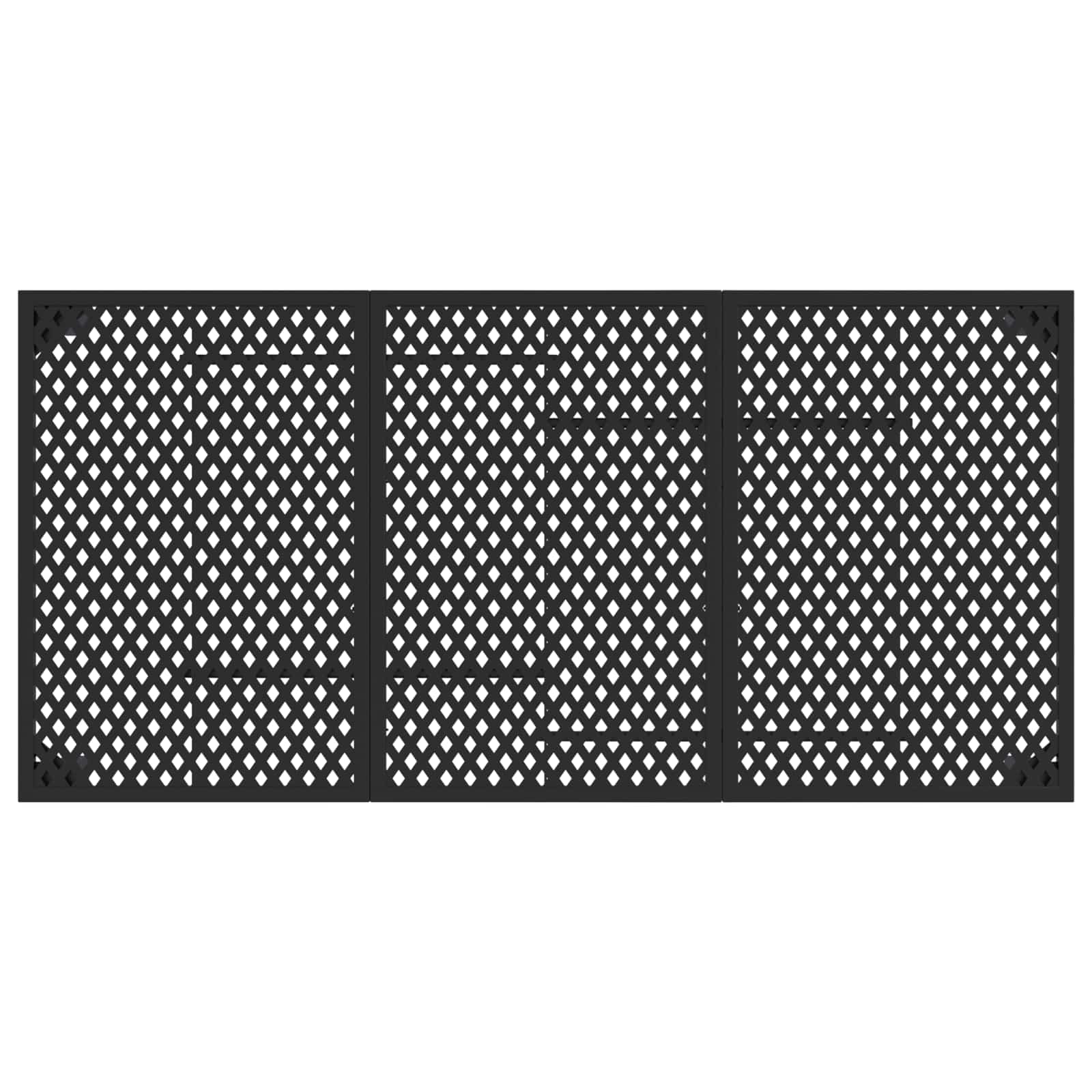 vidaXL Outdoor Furniture Set 5 pcs Anthracite Steel 6