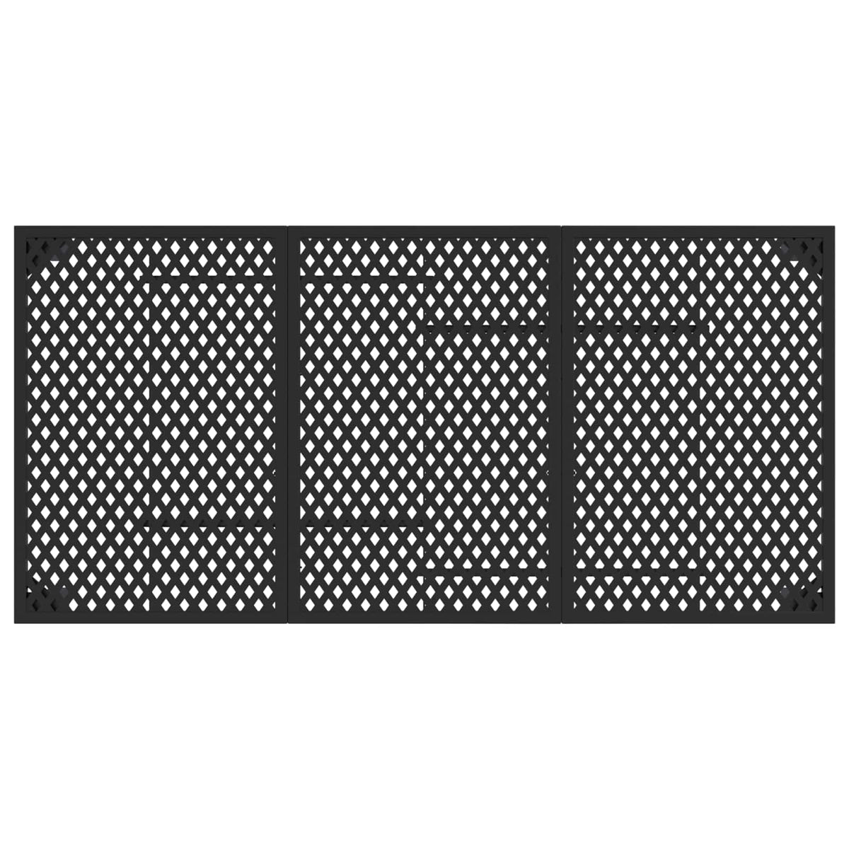 vidaXL Outdoor Furniture Set 7 pcs Anthracite Steel 6