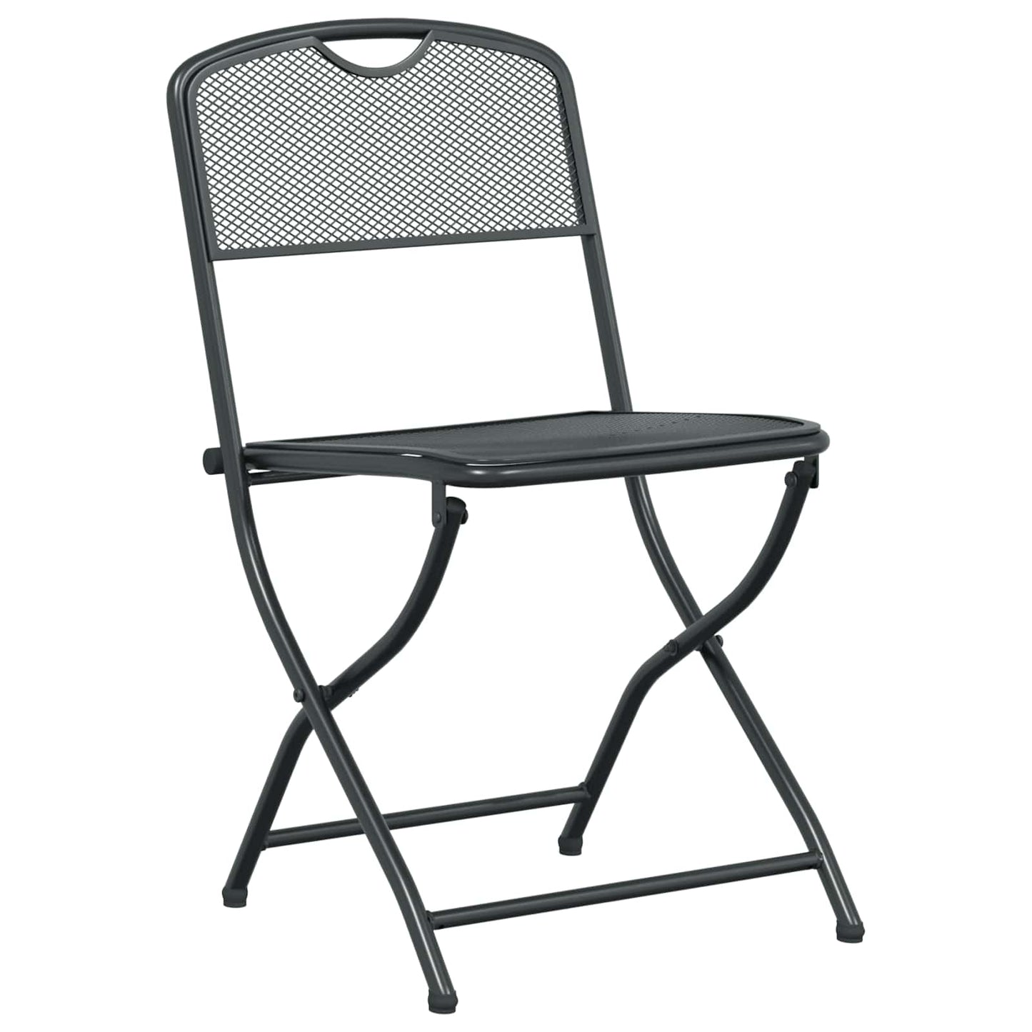 vidaXL Outdoor Furniture Set 5 pcs Anthracite Iron and Steel 4
