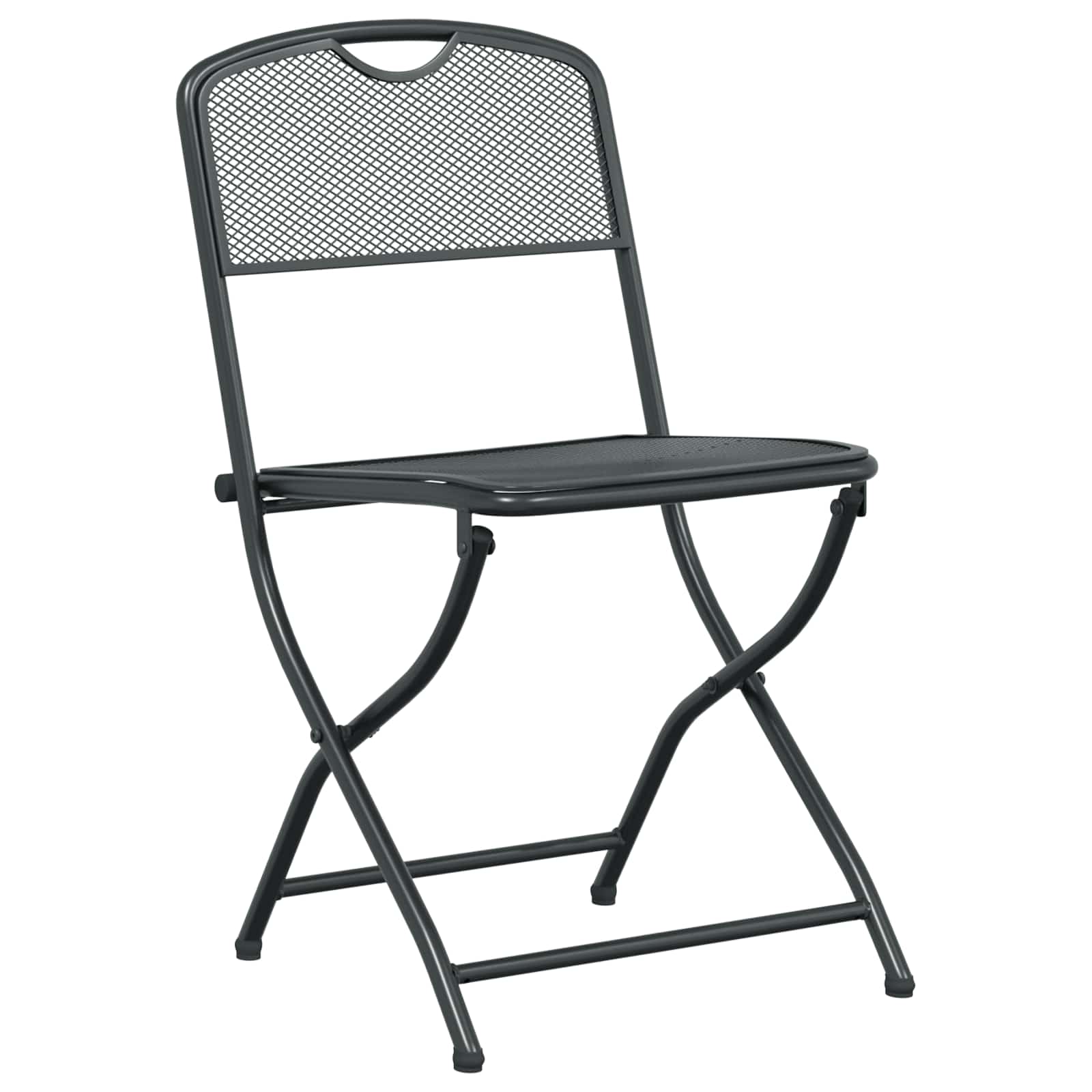 vidaXL Outdoor Furniture Set 5 pcs Anthracite Iron and Steel 4