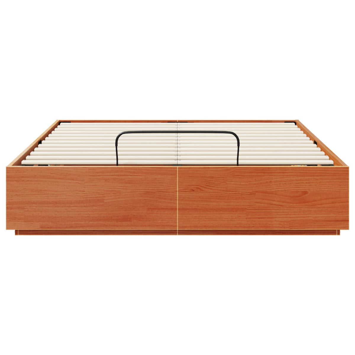 vidaXL Ottoman Bed Frame with Storage Wax Brown 140 x 200 cm 5