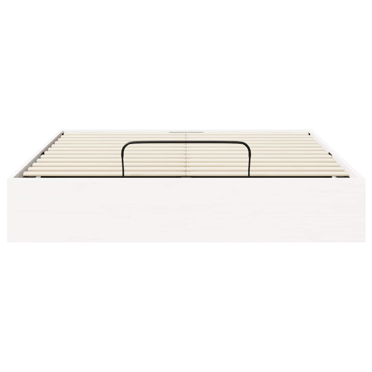 vidaXL Ottoman Bed Frame with Storage White 120 x 190 cm 6