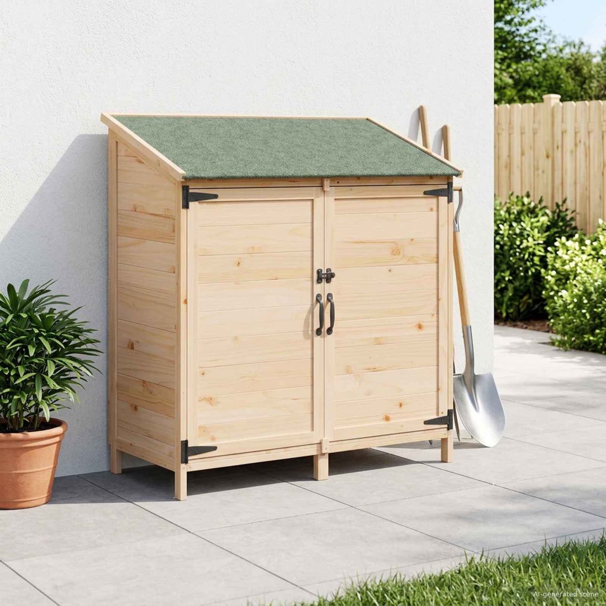 vidaXL Garden Shed Solid Fir Wood