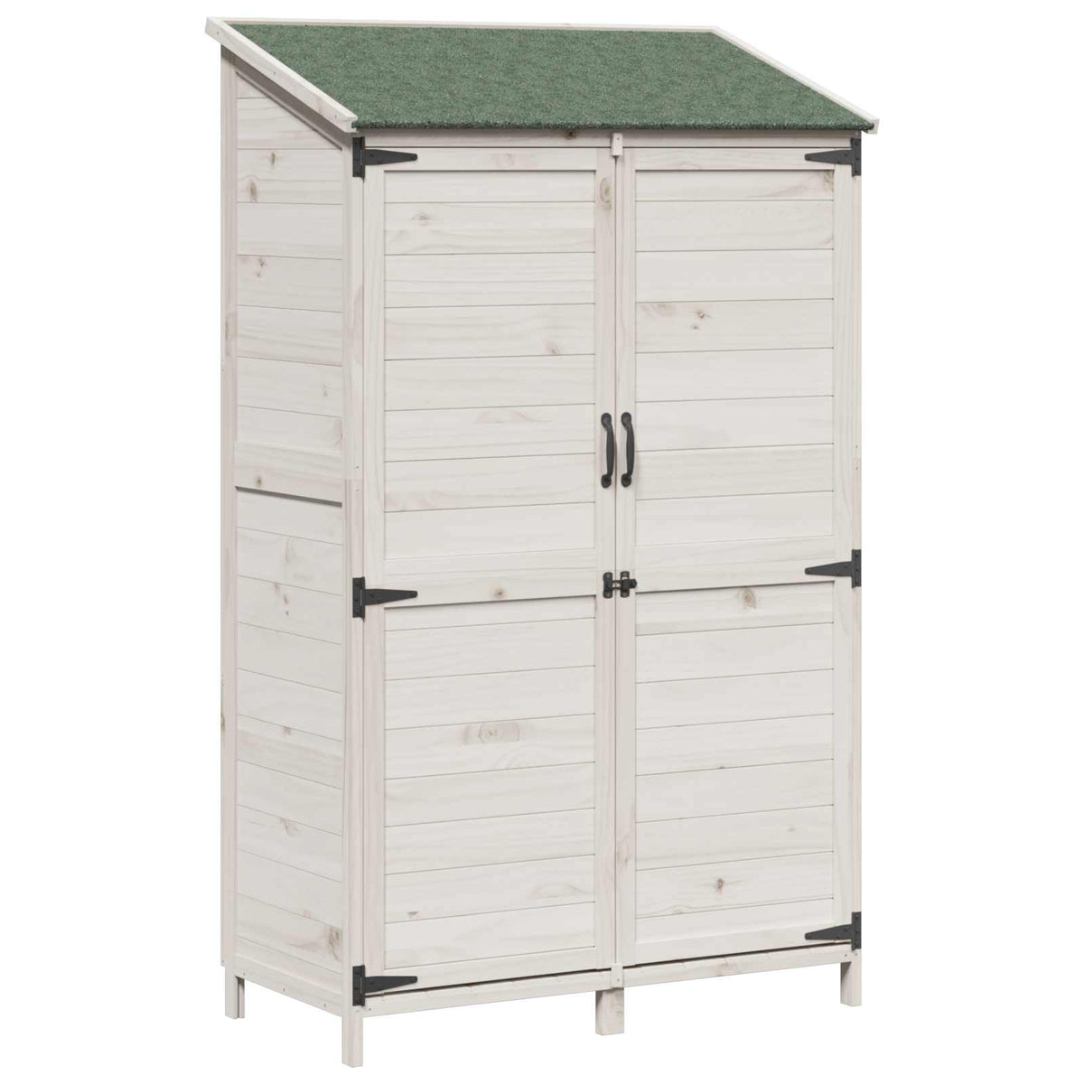Garden Shed Solid Fir Wood White
