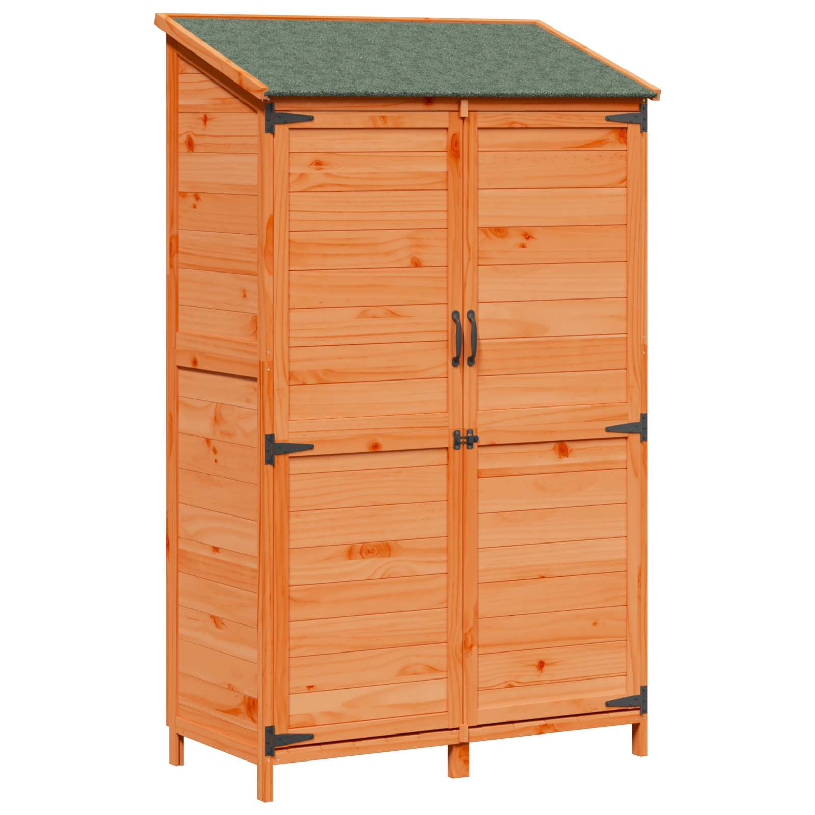 vidaXL Garden Shed with Roof Brown 106.5 x 56 x 176 cm Solid Fir Wood 2