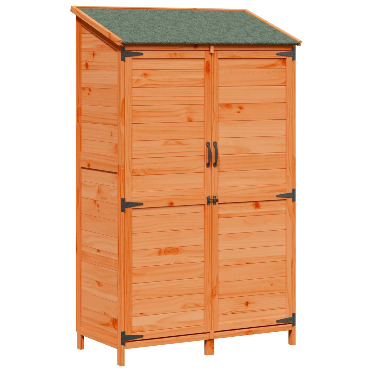 Garden Shed Solid Fir Wood Brown
