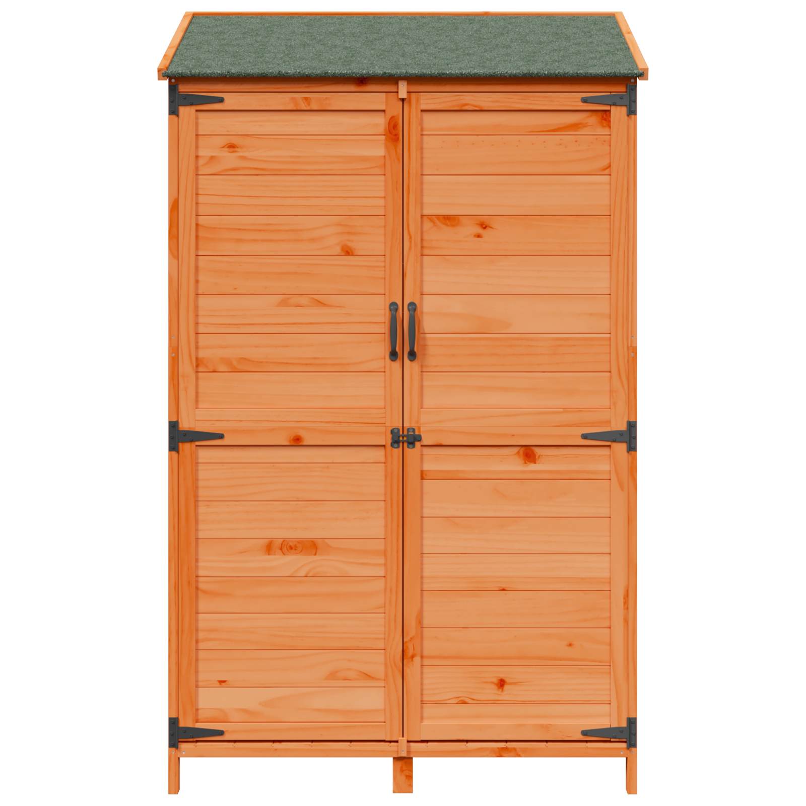 vidaXL Garden Shed with Roof Brown 106.5 x 56 x 176 cm Solid Fir Wood 5