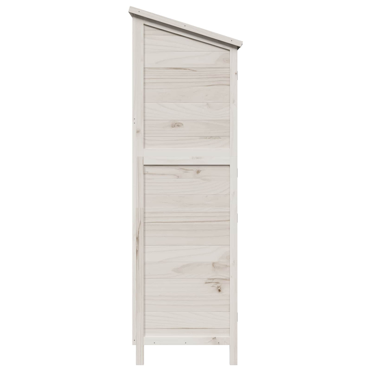 vidaXL Garden Shed with Roof White 106 x 56 x 176.5 cm Solid Fir Wood 6