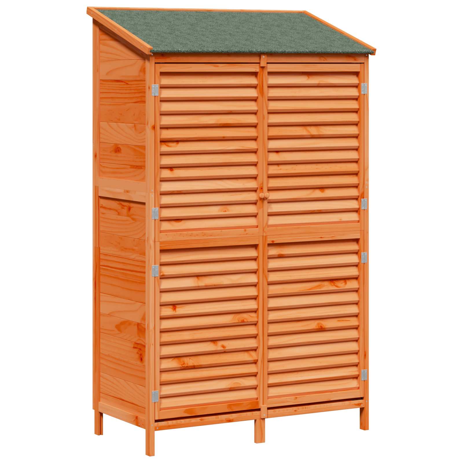 vidaXL Garden Shed Brown 106 x 56 x 176.5 cm Solid Fir Wood 2