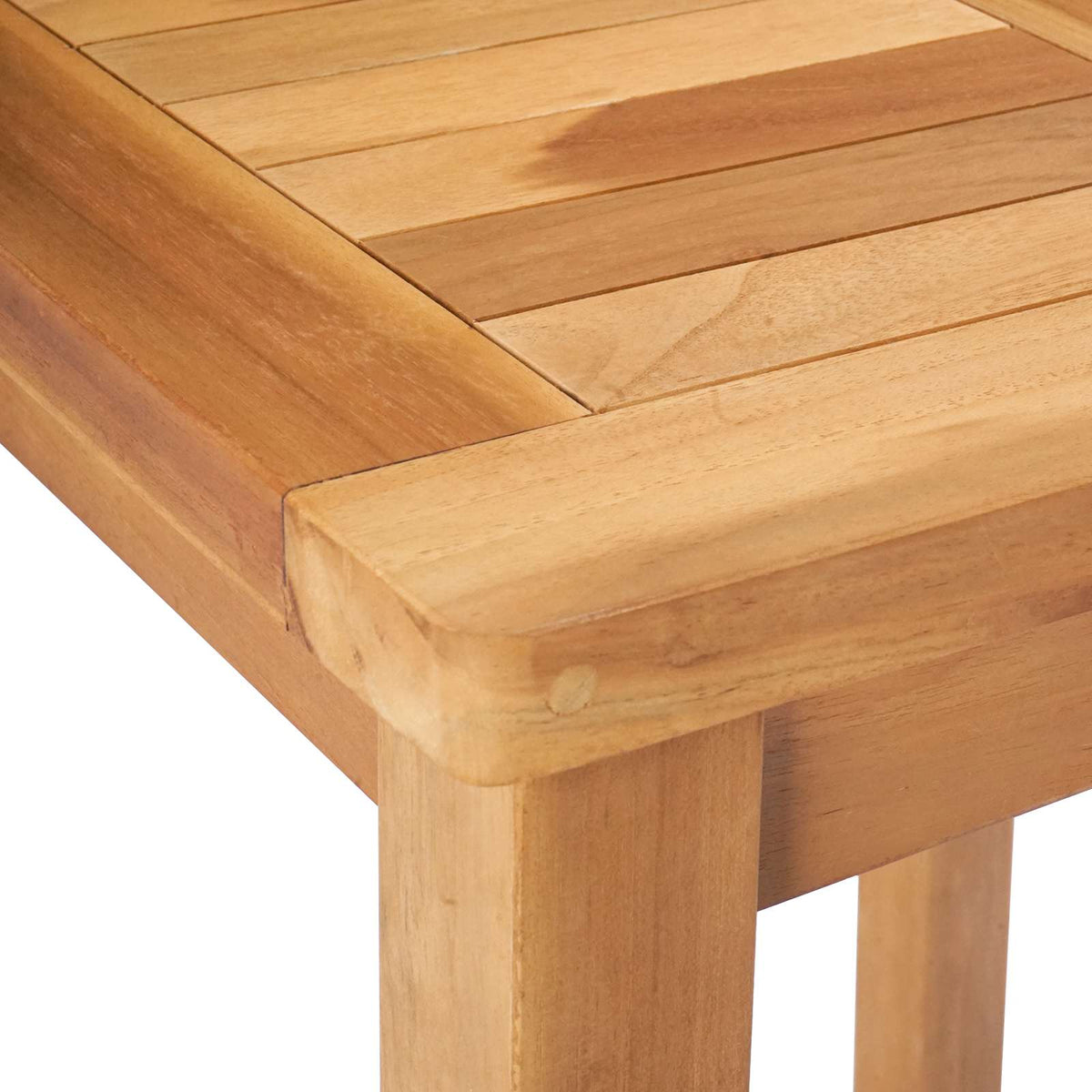 Outdoor Bar Set 3 pcs Natural 60 x 60 x 105 cm Solid Teak Wood without backrest