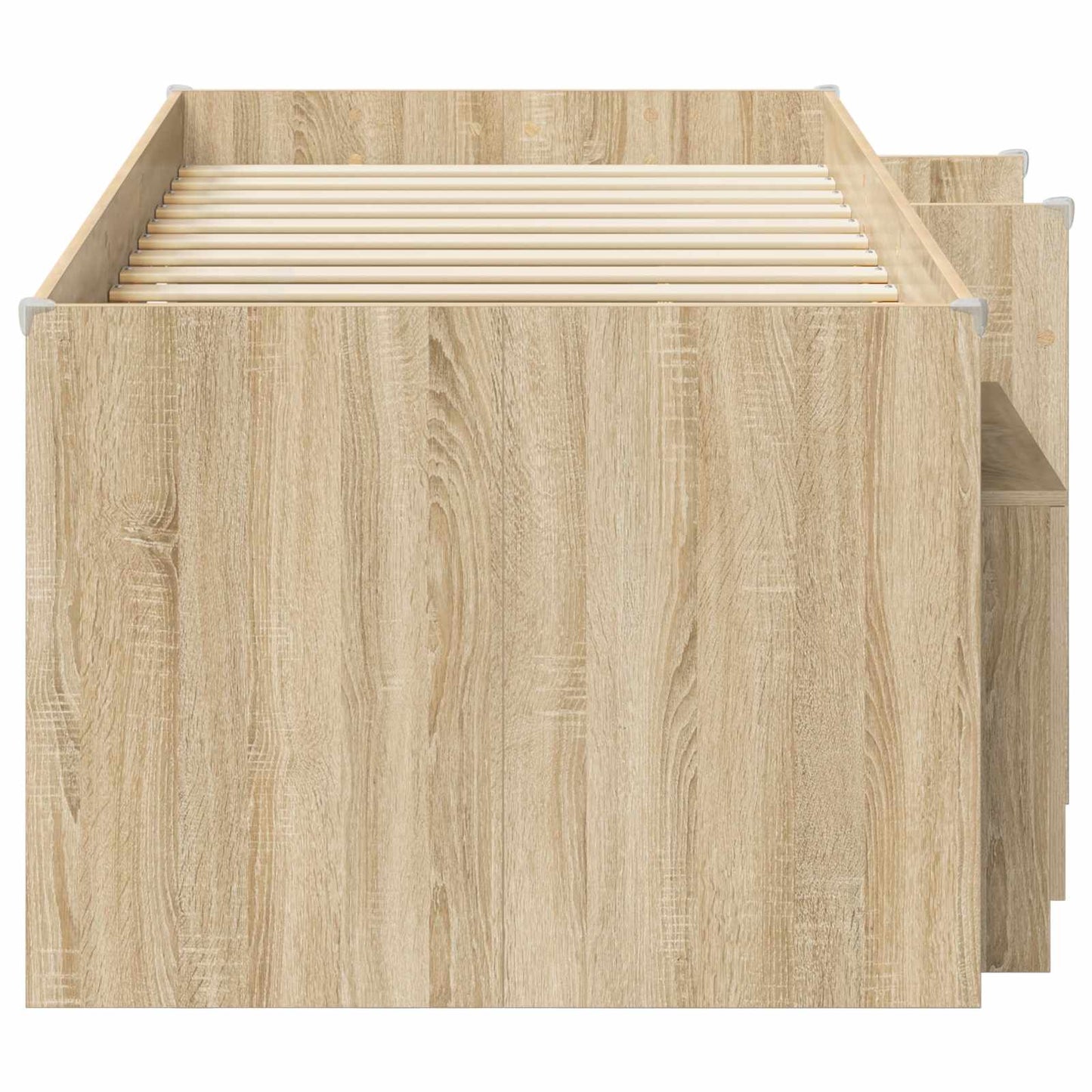 vidaXL Loft Bed Frame with Cabinet 3 pcs Sonoma Oak Engineered Wood 4