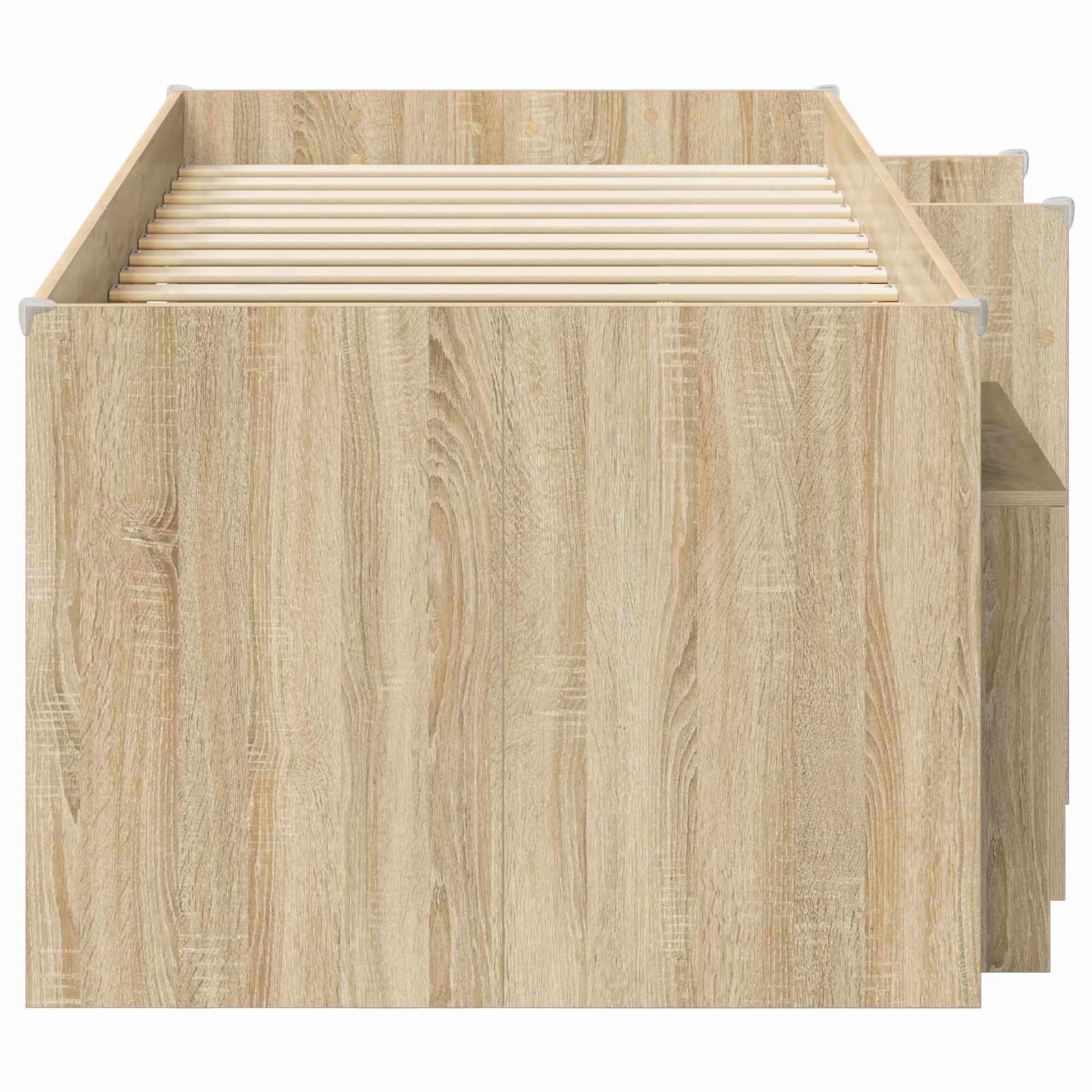 vidaXL Loft Bed Frame with Cabinet 3 pcs Sonoma Oak Engineered Wood 4