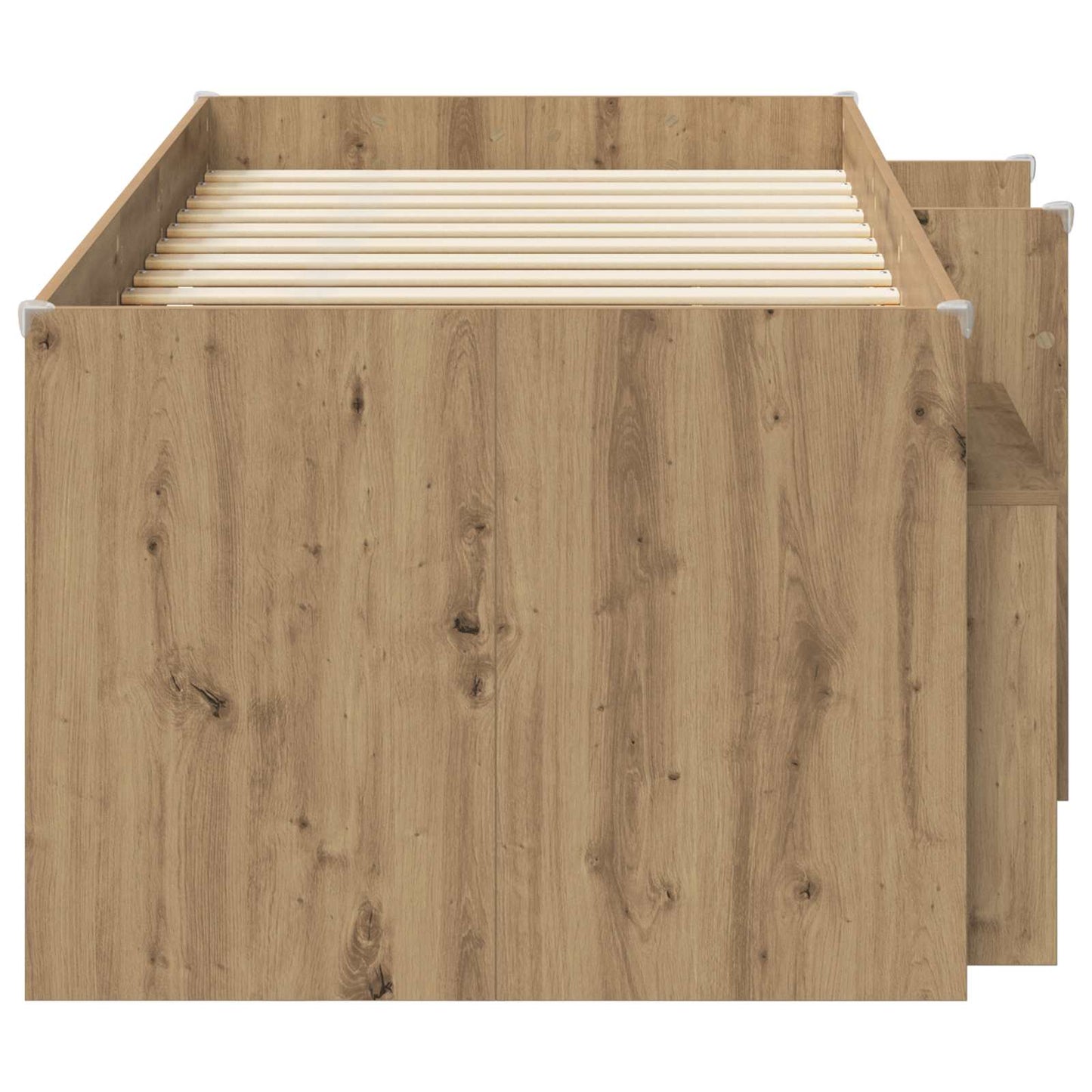 vidaXL Loft Bed Frame with Cabinet 3 pcs Artisan Oak Engineered Wood 4