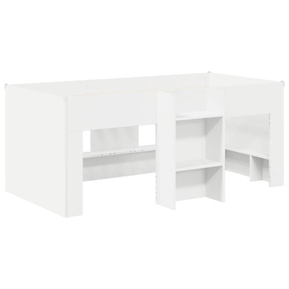 vidaXL Bed with Tunnel 3 pcs White and Light Blue Engineered Wood 4