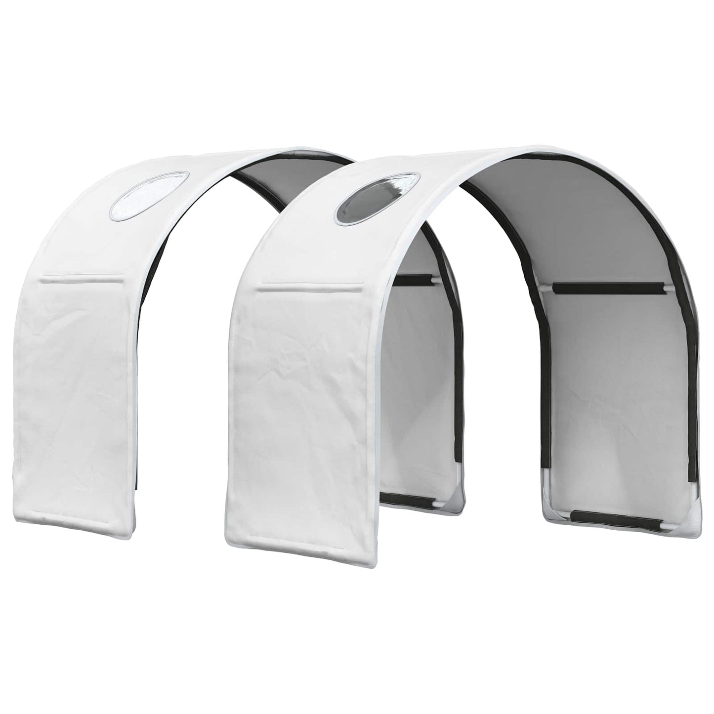 vidaXL Bed with Tunnel with Shelf 3 pcs White Engineered Wood 5
