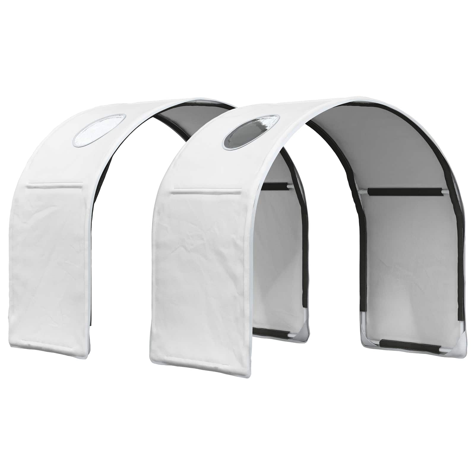 vidaXL Bed with Tunnel with Shelf 3 pcs White Engineered Wood 5