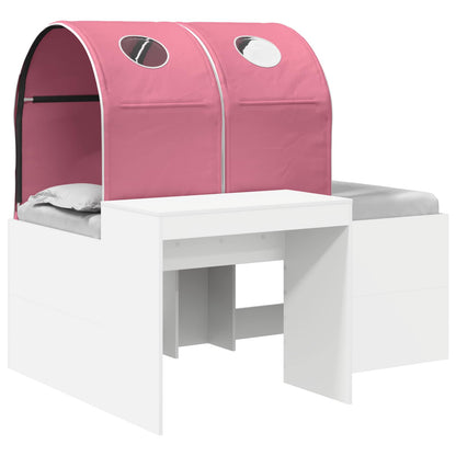 vidaXL Bed with Tunnel 3 pcs White and Pink Engineered Wood 2