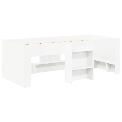 vidaXL Bed with Tunnel 3 pcs White Engineered Wood 4