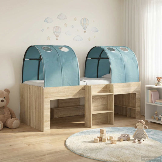 vidaXL Kids'High Bed Frame with Tunnel 3 pcs Engineered Wood 1