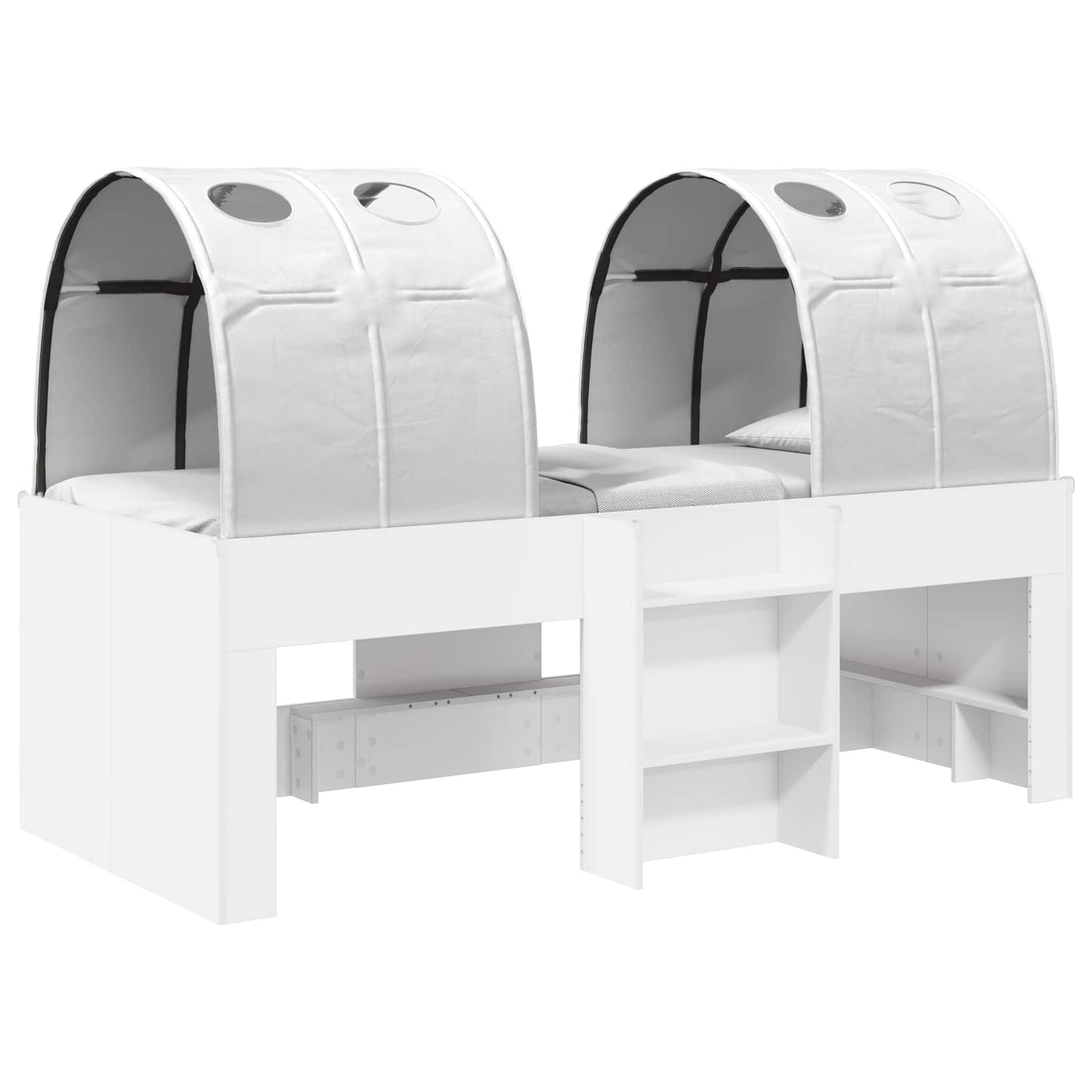 vidaXL Bed with Tunnel 3 pcs White Engineered Wood 2