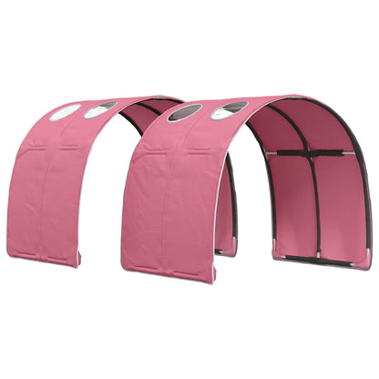 vidaXL Bed Frame with Tunnel 3 pcs White and Pink Engineered Wood 5
