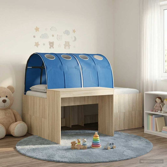 vidaXL Bed with Tunnel 3 pcs Sonoma Oak and Blue Engineered Wood 1