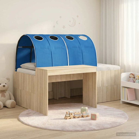 vidaXL Bed with Tunnel 3 pcs Sonoma Oak and Blue Engineered Wood 1