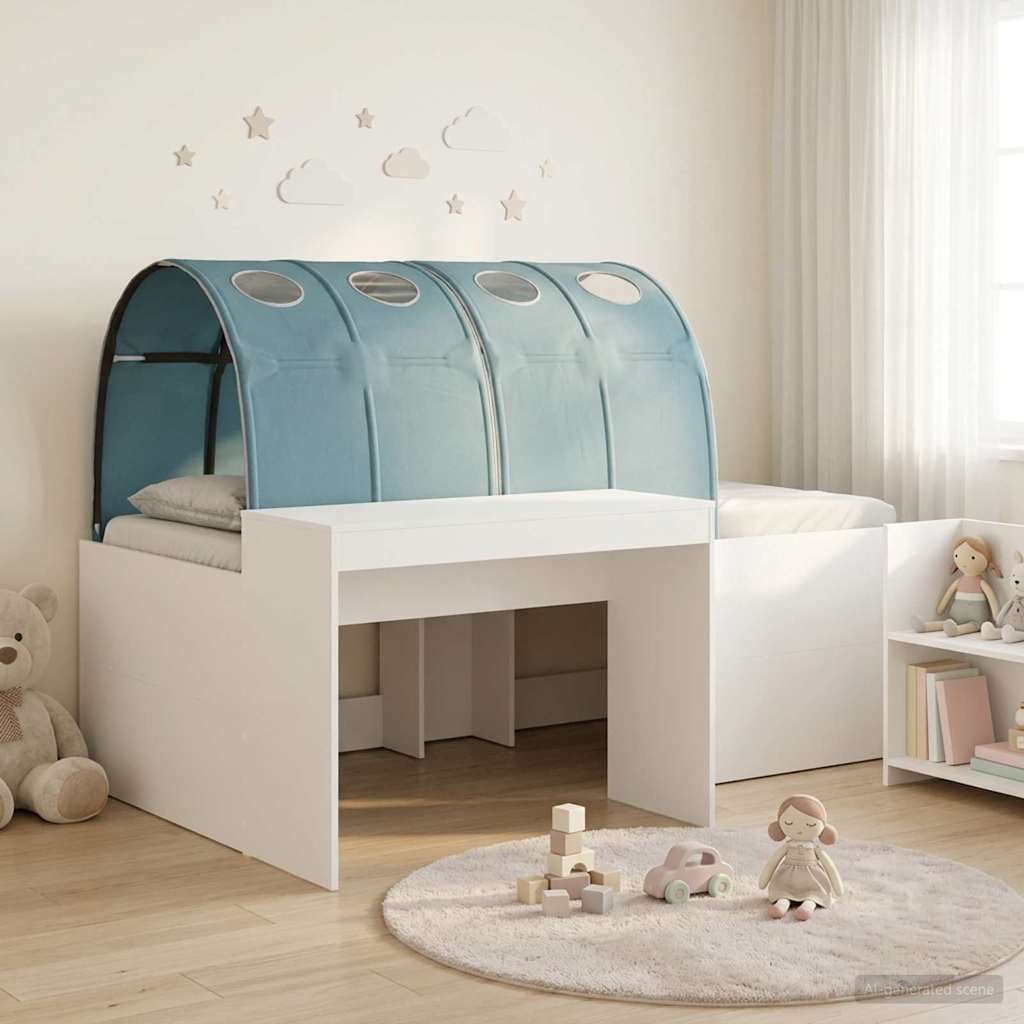 vidaXL Bed with Tunnel 3 pcs Artisian Oak and Light Blue 1