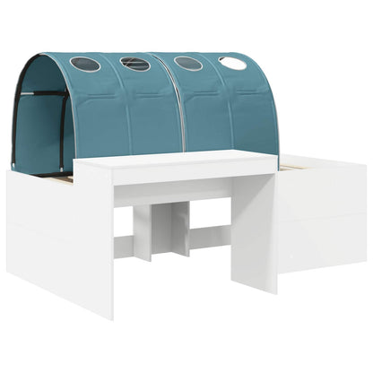 vidaXL Bed with Tunnel 3 pcs Artisian Oak and Light Blue 3