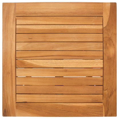 vidaXL Sun Lounger with Table Solid Teak Wood Brown 6