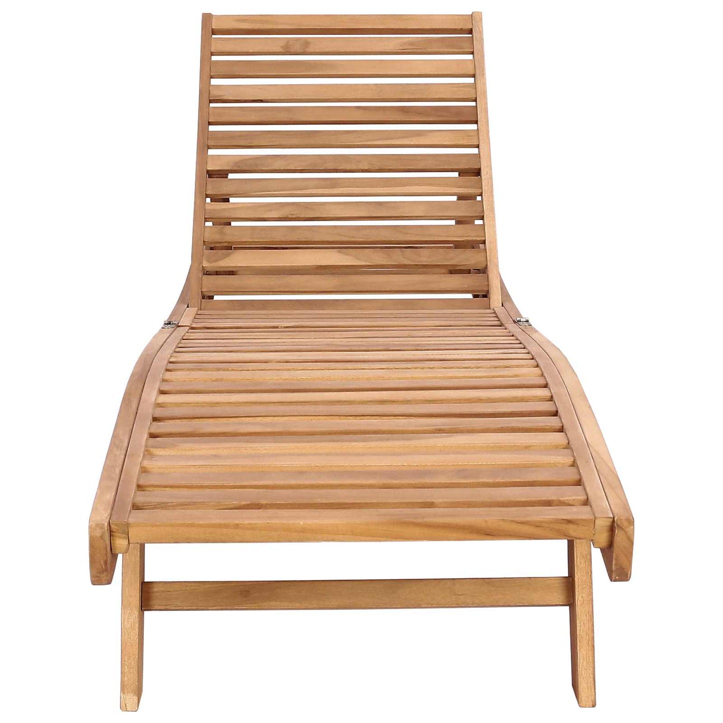 vidaXL Sun Lounger Solid Teak Wood Brown 3