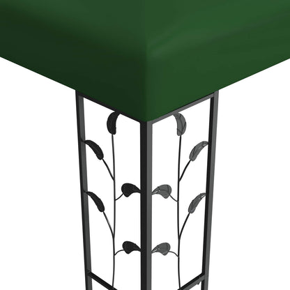 vidaXL Gazebo 3 x 3 x 2.68 m Green Polyester and Steel 3