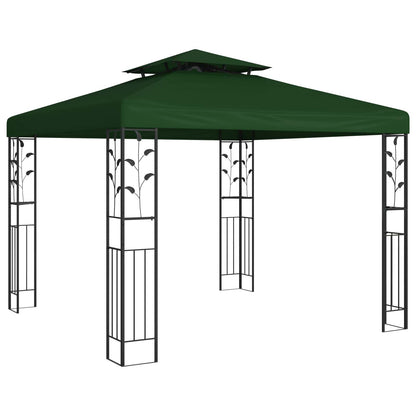 vidaXL Gazebo 3 x 3 x 2.68 m Green Polyester and Steel 1